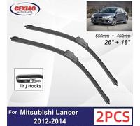 Car Wiper For Mitsubishi Lancer 2012~2014 Front Wiper Blades Soft Rubber Windscreen Wipers Auto Windshield