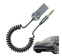 Car Wireless Adapter, Noise-Cancelling Audio Receiver, 39,37 pulgadas Doble dispositivo Pairing Extension, Vehicle Audio Connector for Outdoor Adventures Business Travel