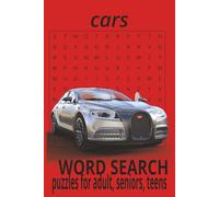 Car word search: Fun word search for adult, seniors and teens