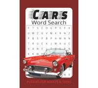 Car word search puzzle: Word Searches with Easy to Read Print about Cars, Car Parts, Car Racing and More | 6x9 inches, 110 pages | 50+ Puzzles … Gift for a Vacations, Holiday, and Free Times