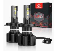 CAR WORK BOX H4 LED 130W Bombillas para Faros Delanteros de Coche, 28000LM 12V 6500K Blanco Frío LED Lámparas, 2 Piezas