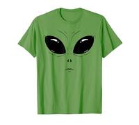 Cara alienígena Green Divertida Disfraz de Halloween para Camiseta