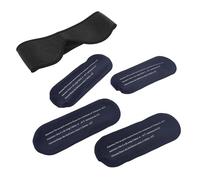 Cara Bolsa de Hielo Profesional Aliviar la Fatiga Muscular Hinchazón Caliente y Frío Compresa Hielo Paquete Envoltura para Mandíbula Chin Dental (BLACK)