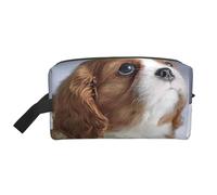 Cara Cavalier King Charles Spaniel, Bolsa de Maquillaje Bolsa de cosméticos Bolsa de artículos de tocador de Viaje portátil Organizador de Bolsa de Maquillaje
