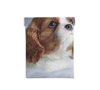 Cara Cavalier King Charles Spaniel, Squeeze Top Wallet Bolsa de Almacenamiento para Mujer Monedero pequeño Bolsa de Cambio