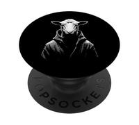 Cara de Animal de Cordero, ilustración, diseño gráfico PopSockets PopGrip Adhesivo