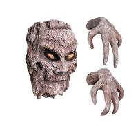 Cara De Árbol Terrorífica,Adorno De Halloween para Árboles con Rostros Tenebrosos - Arte En Resina Realista 3D Figuras De Mirada para Jardín Accesorios De Fiesta para Jardín, Entrada, Terraza Y