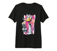 Cara de Avestruz Divertida Graffiti Pop Personaje gráfico pájaro Goofy Camiseta Premium