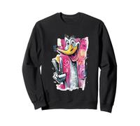 Cara de Avestruz Divertida Graffiti Pop Personaje gráfico pájaro Goofy Sudadera