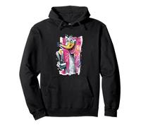 Cara de Avestruz Divertida Graffiti Pop Personaje gráfico pájaro Goofy Sudadera con Capucha