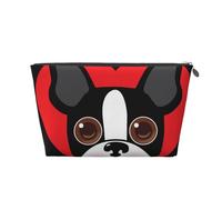 Cara de Boston Terrier, Bolsa de artículos de tocador Bolsa de Maquillaje Bolsa de cosméticos Bolsa de artículos de tocador de Viaje portátil