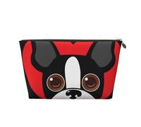 Cara de Boston Terrier, Bolsa de Maquillaje Bolsa de cosméticos Bolsa de artículos de tocador de Viaje portátil Bolsa de artículos de tocador