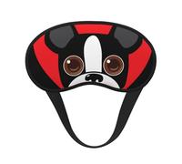 Cara de Boston Terrier, Cubiertas oculares completas, antifaces para dormir que bloquean la luz, orejeras opacas para dormir