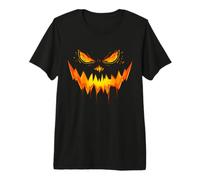 Cara de Calabaza aterradora Cabeza de Calabaza Feliz Halloween Camiseta Premium