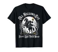 Cara de calabaza de jinete sin cabeza Feliz Halloween Sleepy Hollow Camiseta
