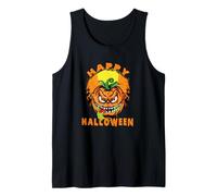 Cara de Calabaza para Halloween. Camiseta sin Mangas