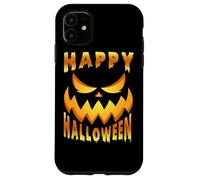 Cara de Calabaza terrorífica para Halloween. Carcasa para iPhone 11
