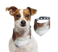 Cara de Cavalier King Charles Spaniel,Pañuelos de algodón para Perros, Bufandas Ajustables para Mascotas,M
