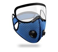 Cara de ciclismo con filtro de carbón activo, a prueba de polvo, lavable, para entrenamiento al aire libre, cara deportiva
