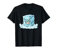 Cara de Dibujos Animados de Villano congelado Loco Cubo Camiseta