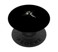 Cara de Gato ahumada mística con Contorno de Bigotes PopSockets PopGrip Adhesivo