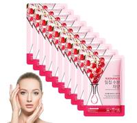 Cara de máscara de tela de 10 pcs Para El Mejor Cuidado De La Piel Para Todos Los Tipos De Piel, Mascarillas De Tratamiento Natural Para El Hogar, Spa, Para Hombres Y Mujeres