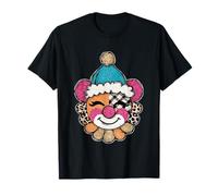Cara de Payaso de Patchwork juguetona expresión Alegre Camiseta