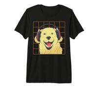 Cara de Perro Amante de Las Mascotas Golden Retriever Labrador Halloween Camiseta Premium