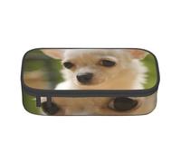 Cara de Perro Chihuahua Blanco, Estuche para lápices, Estuche para lápices Estuche para lápices de Gran Capacidad Estuche para cosméticos