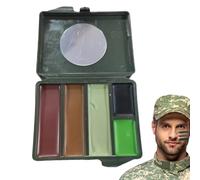 Cara De Pintura De Camuflaje,Pintura De Cara De Camuflaje De Caza,Pintura facial oculta impermeable | de pintura facial impermeable para caza de camuflaje e