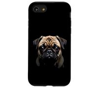 Cara de Pug Perro Pug Negro Carcasa para iPhone SE (2020) / 7 / 8