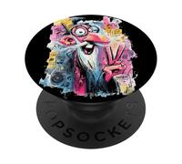 Cara Divertida del Mago de la Paz del Graffiti Pop del Personaje gráfico del PopSockets PopGrip Adhesivo
