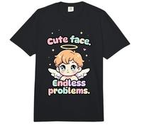 Cara Linda Problemas sin Fin Divertido Aspecto estético del Comfort Colors Adult Heavyweight T-Shirt