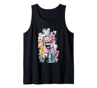 Cara Loca Paz Graffiti Pop Personaje Arte Gráfico Hombre Camiseta sin Mangas