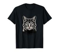 Cara Realista de Retrato de Gato Camiseta