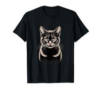 Cara Realista de Retrato de Gato Camiseta