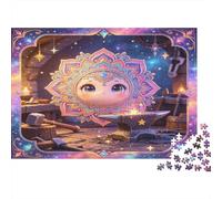 Cara Sol Fantasía Puzzle de 1000 Piezas Papel para Adultos Taller de Estrellas Mágico Relajante Hogar Regalo 52x38cm/1000pcs