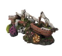 Carabela decorativa para acuario - Aqua Della - Color: Rojo