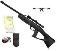 Carabina Perdigón Deltafox GT 3 Julios + Visor 4x20. Calibre 5,5mm + Tarjeta de Armas + Funda + Balines + Gafas Protectoras
