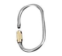 Carabiner Clip - Carabiner Chain Connectors | Screw Locking Clips Set | Outdoor Camping Hiking Titanium Alloy Quick-Hanging Buckle | High Strength 3MM Lock Hook Key Ring