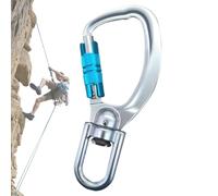 Carabiner Clip - Heavy Duty Hooks Outdoor | Lightweight Alloy with Spring Gate, Multi Purpose Keychain Clip, Quick Attachment for Backpack, Water Bottle, and Hiking Use