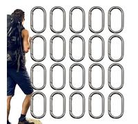 Carabiner Clip, Zinc Alloy Hook, Spring Connector, Black, Silver, Gold, Portable Lightweight Design, Secure Attachment Tool for Hiking, Camping, Outdoor Sports