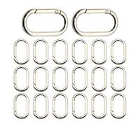 Carabiner Clip, Zinc Alloy Hook, Spring Connector, Black, Silver, Gold, Portable Lightweight Design, Secure Attachment Tool for Hiking, Camping, Outdoor Sports