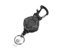 Carabiner Key Chain - Carabiner Badge Holder - Heavy Duty Carabiner With 31,5 pulgadas Cord,Backpacker Equipment Belt And Bag Badge Holder Clip 60g Capacity Camping