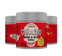 CARACHO Scoville - Lote de 10 copos de chile (50 g, 100 % extremadamente afilados), color blanco