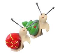 Caracol Abrazador para Maceta,Set con 2 Figuritas de Resina de Caracol Lindas y Realistas - Figurilla abrazadora para maceta,para Jardín, Terraza, Balcón, Patio, Césped, Terrario, Jardín y Valla