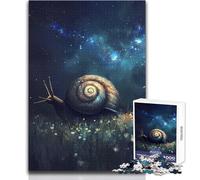 Caracol bajo el Cielo Estrellado: Rompecabezas de 1000 Piezas para Adultos, Juego Educativo Interactivo de Habilidad, Gran Idea de Regalo significativo, tamaño 38x52cm