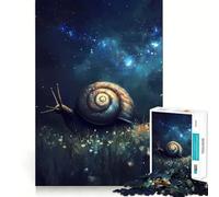 Caracol bajo el Cielo Estrellado, Rompecabezas de 1000 Piezas para Adultos, Juguete para ejercitar la Mente, Suave, Relajante, para armar, un Regalo Encantador (38x26cm)