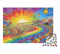 Caracol Carreras Derby Locura Puzzle De Madera Impermeable DIY Puzzles De 1000 Piezas Regalos para Adultos Desafiante Y Estimulante Rompecabezas Juegos Desafiantes