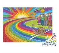 Caracol Carreras Derby Locura Puzzle De Madera Impermeable Puzzles De 1000 Piezas para Adultos Divertido Rompecabezas Juegos Educativos